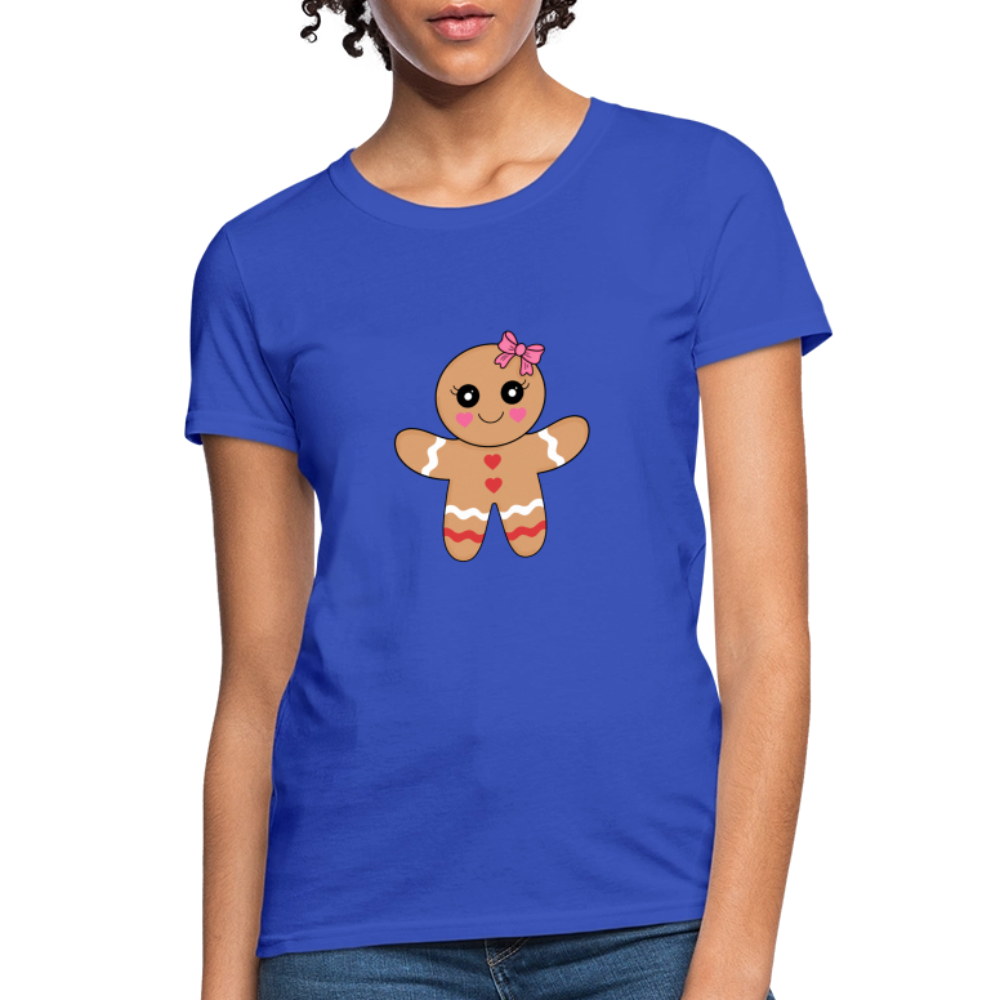 Gingerbread girl Women's T-Shirt - royal blue