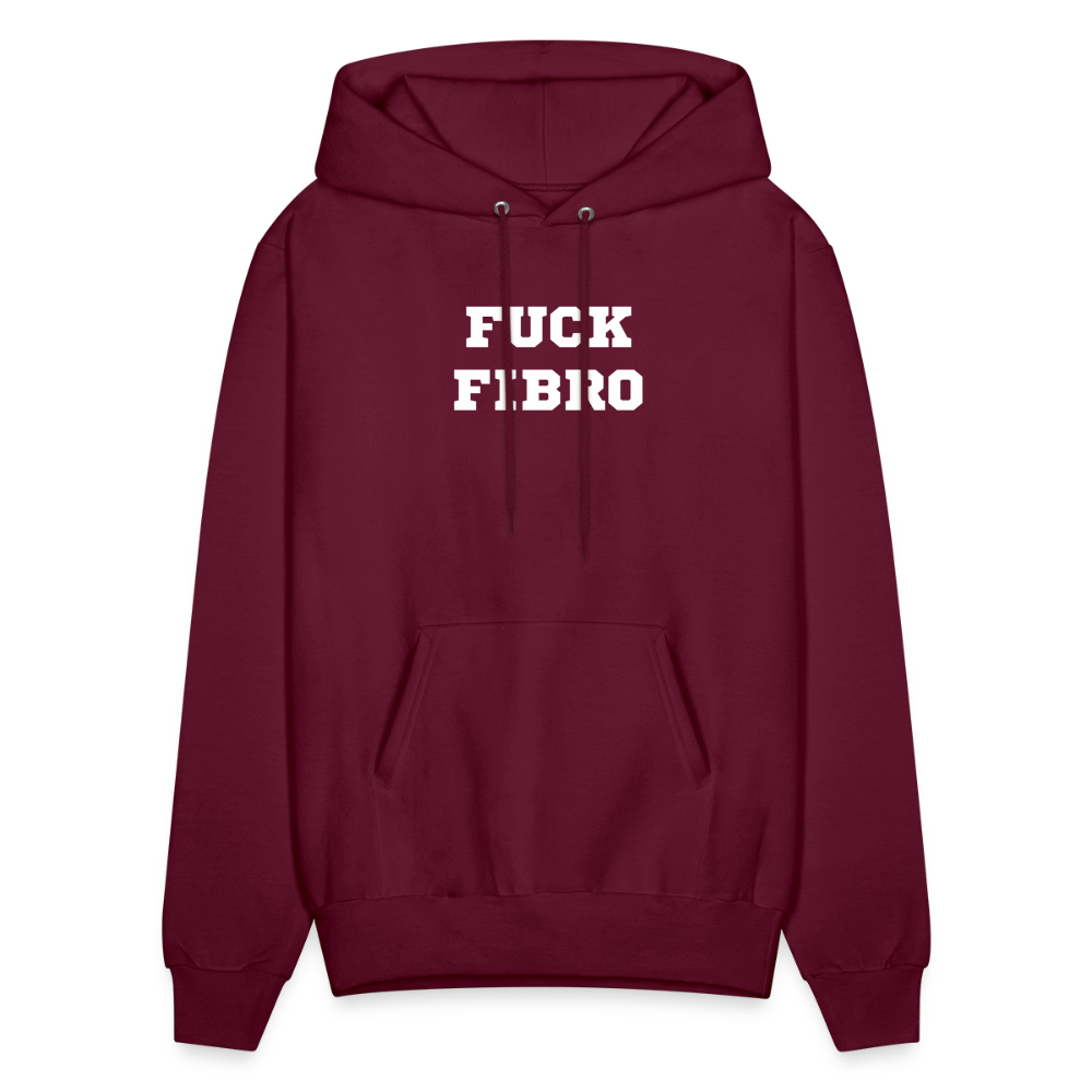 “Fuck Fibro” Men’s Hoodie - burgundy