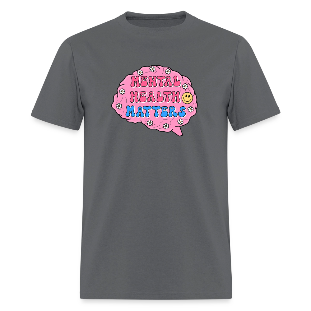 Mental Health Matters Men's T-Shirt | GILDAN 5000 - charcoal