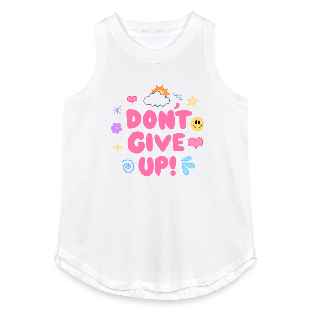 Don’t give up Women's Relaxed Tank Top - white