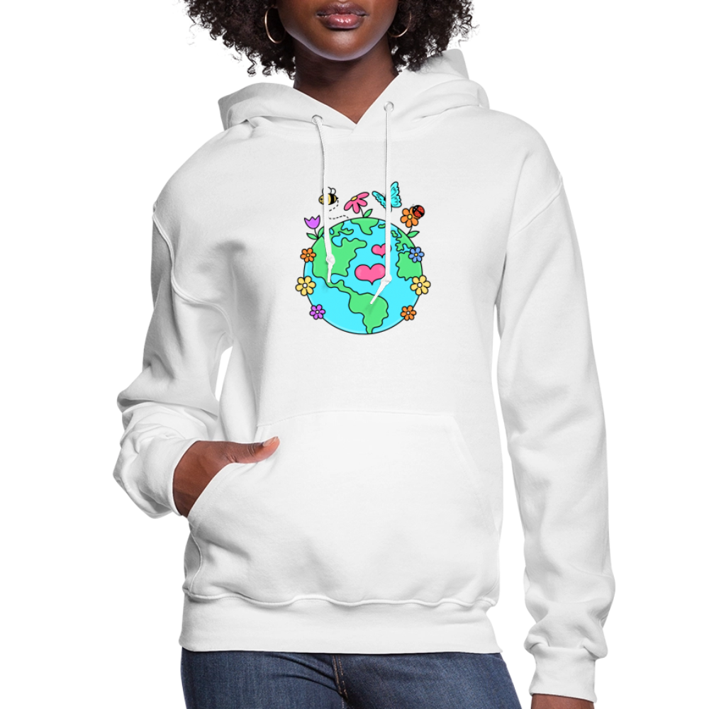 Beautiful Earth Women's Hoodie - white