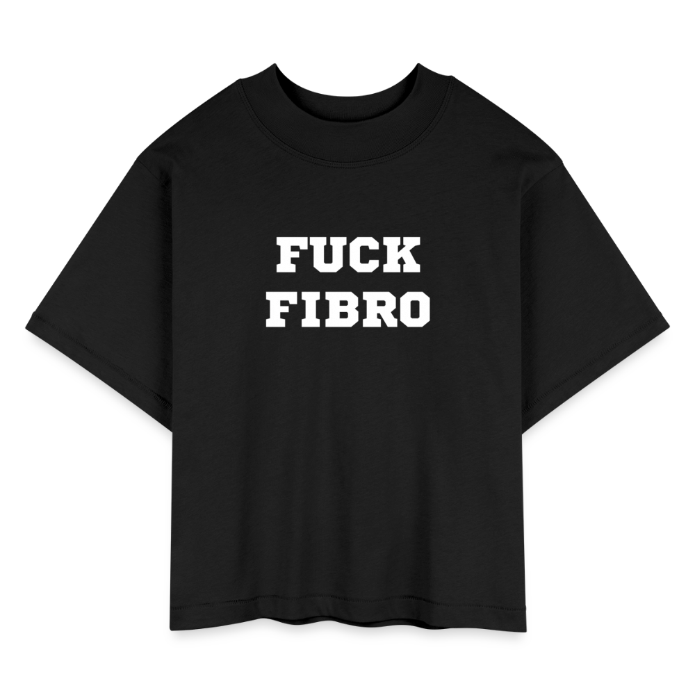 “Fuck Fibro” Women’s Boxy tee - black