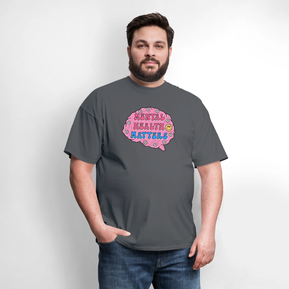 Mental Health Matters Men's T-Shirt | GILDAN 5000 - charcoal