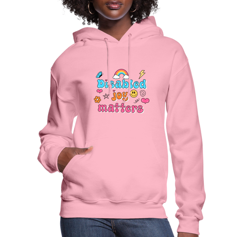 “Disabled Joy Matters” Hoodie - classic pink