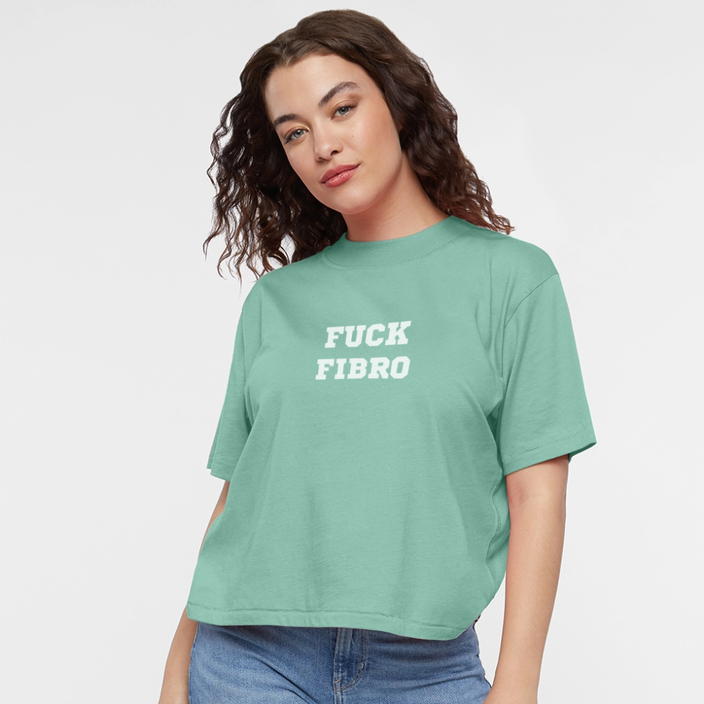 “Fuck Fibro” Women’s Boxy tee - saltwater