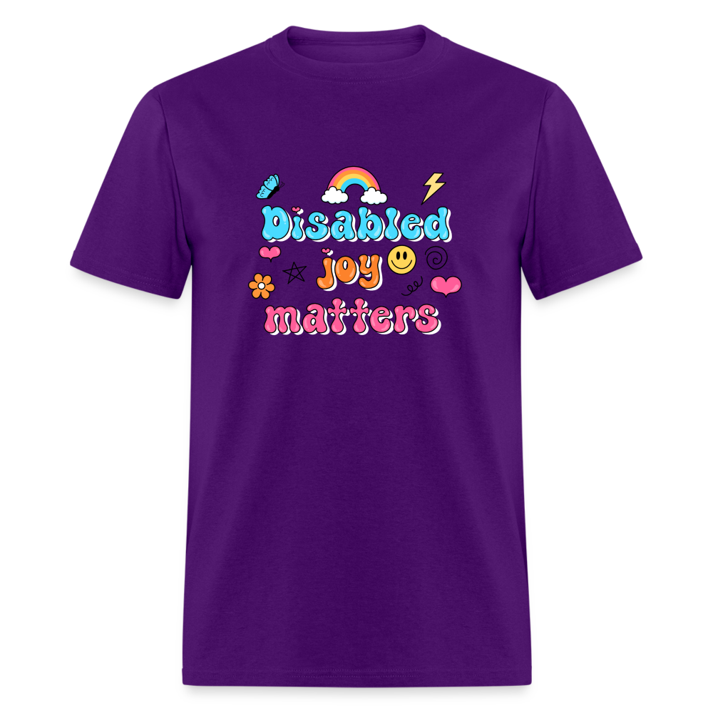 Disabled Joy matters Unisex Classic T-Shirt - purple