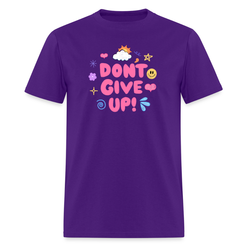 “Don’t give up” Men's T-Shirt | GILDAN 5000 - purple
