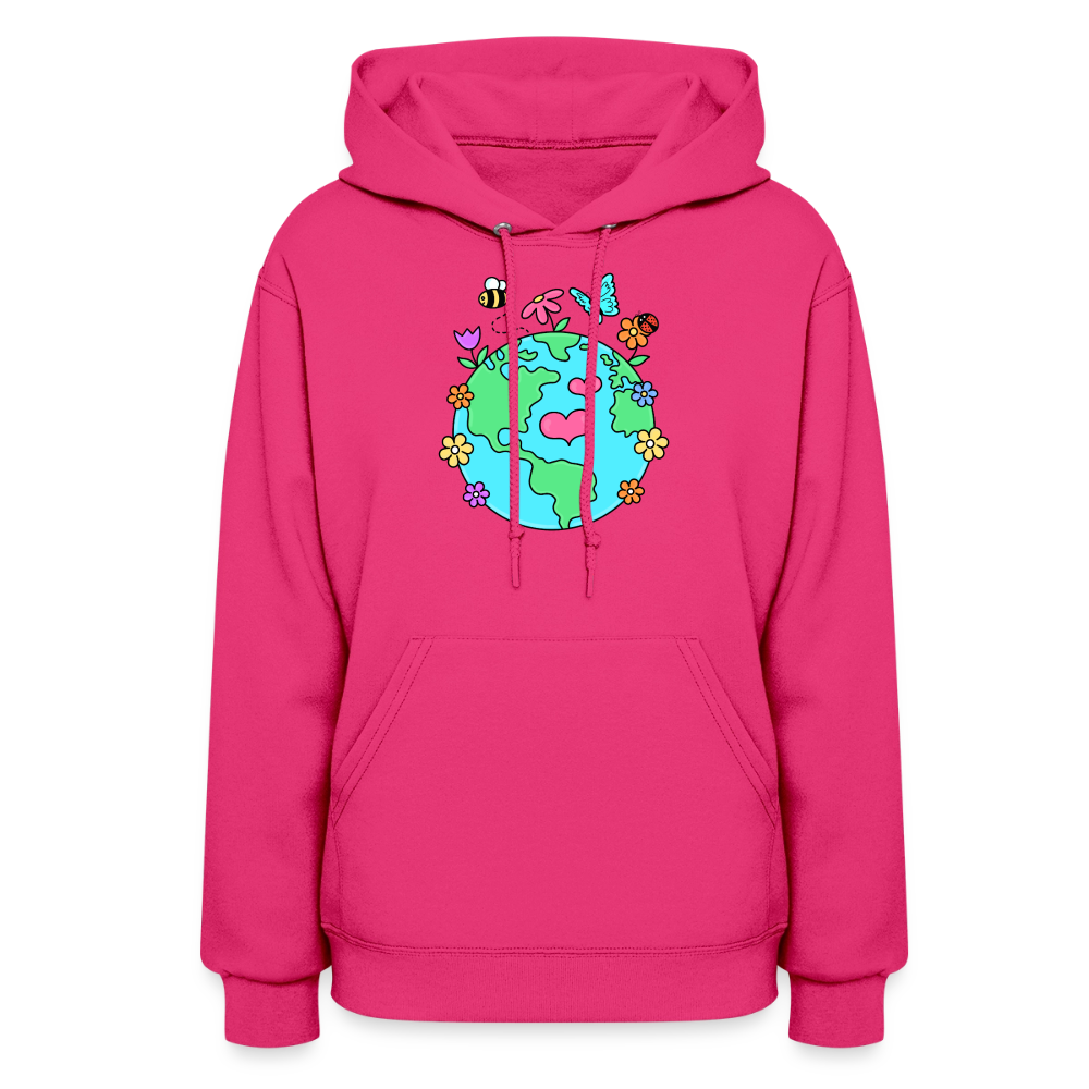 Beautiful Earth Women's Hoodie - fuchsia