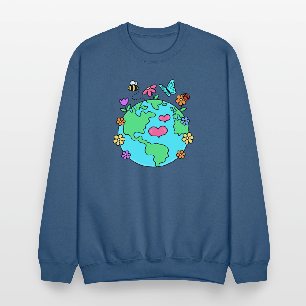 Beautiful earth Crewneck Sweatshirt - indigo blue