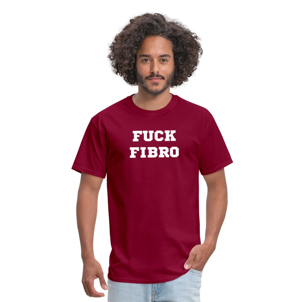 “Fuck Fibro” Unisex Classic T-Shirt - burgundy