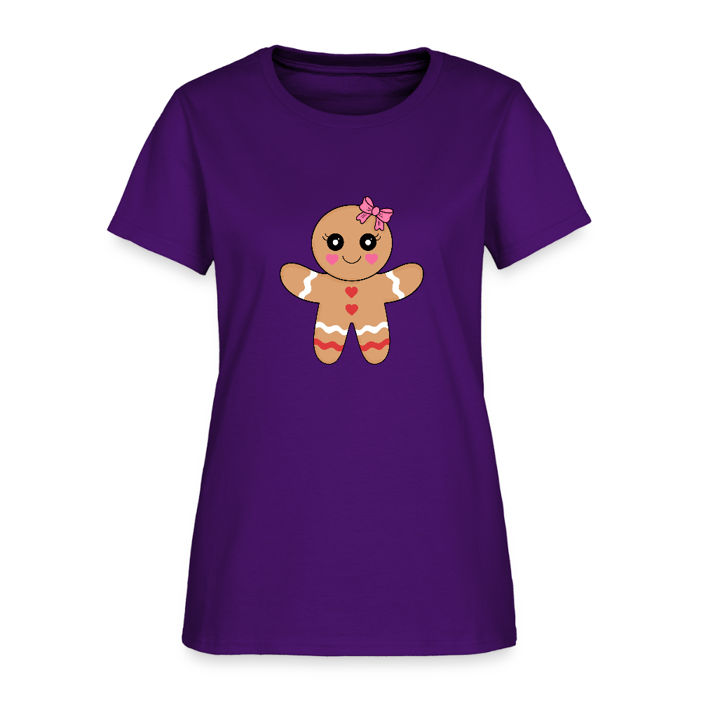 Gingerbread girl Women's T-Shirt - purple
