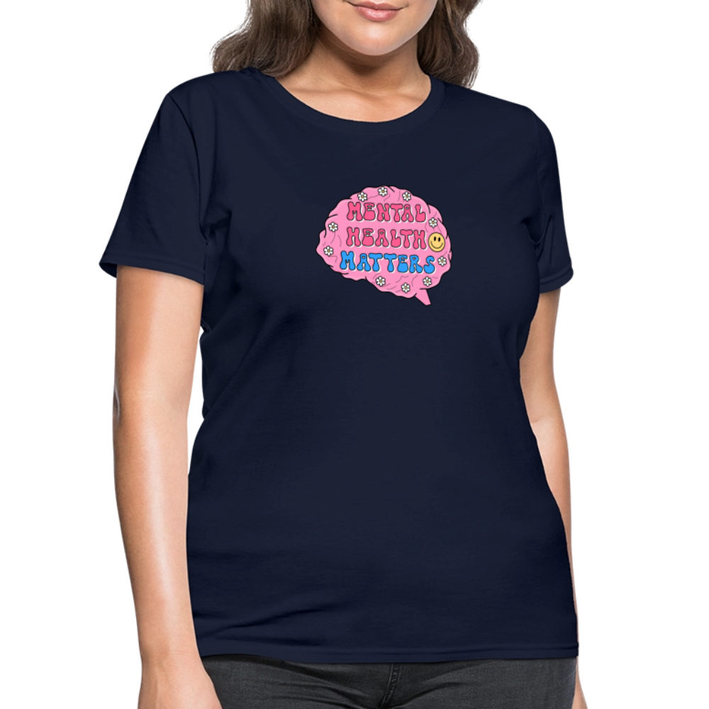 Mental Health Matters Women's T-Shirt - navy