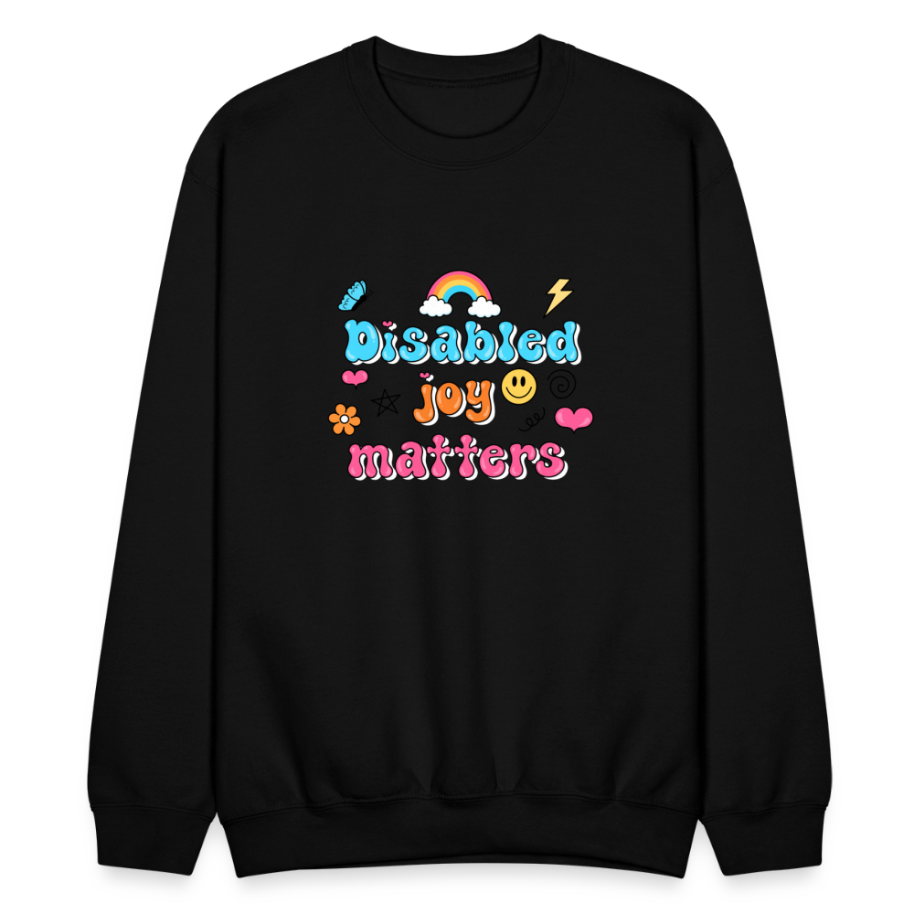 Disabled Joy Matters Crewneck Sweatshirt - black