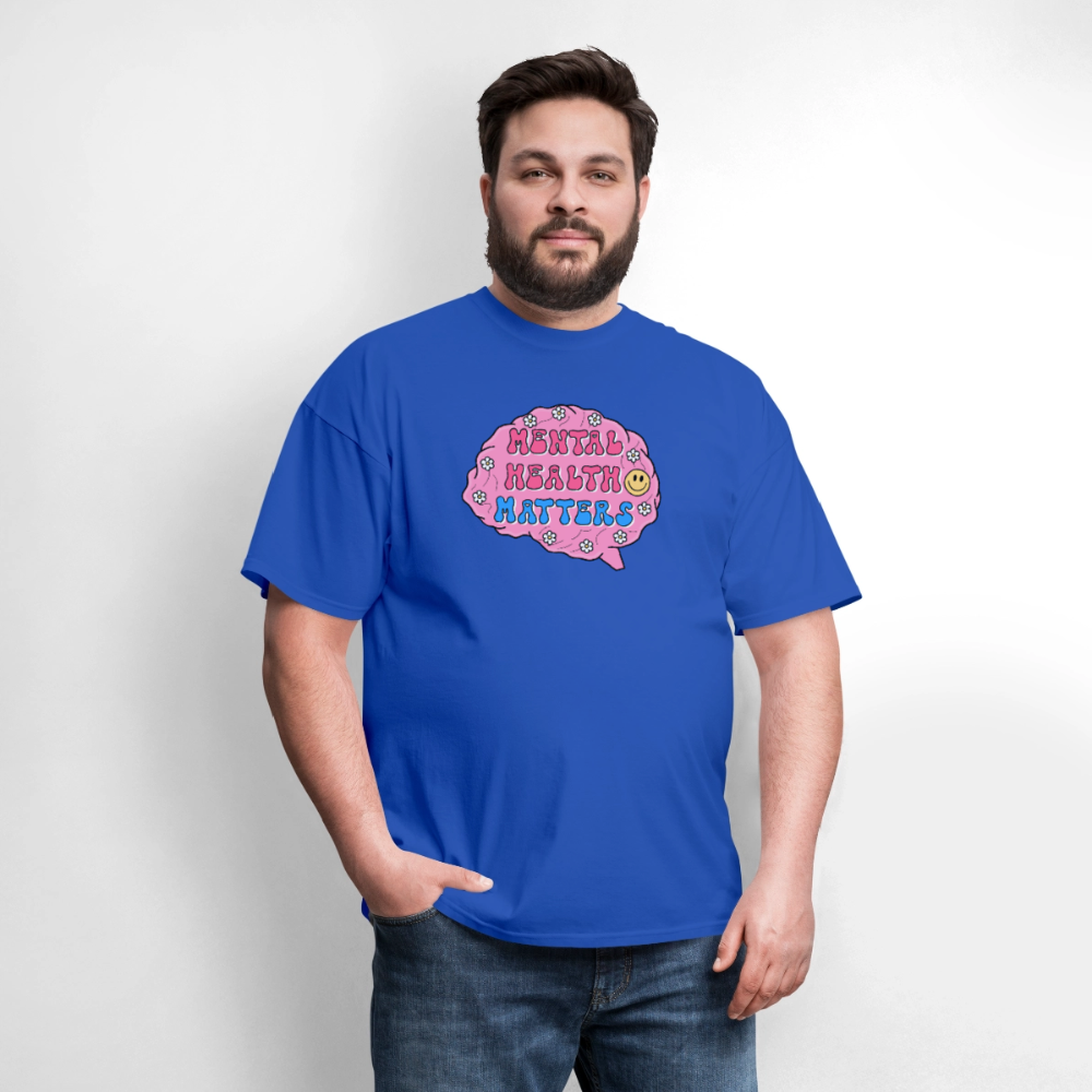 Mental Health Matters Men's T-Shirt | GILDAN 5000 - royal blue
