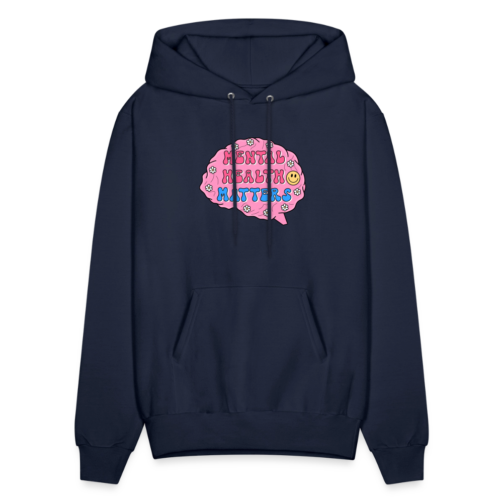 Mental Health Matters Men's Hoodie - navy