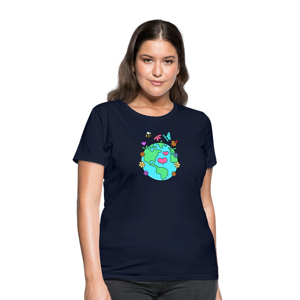 Beautiful Earth Women's T-Shirt - navy