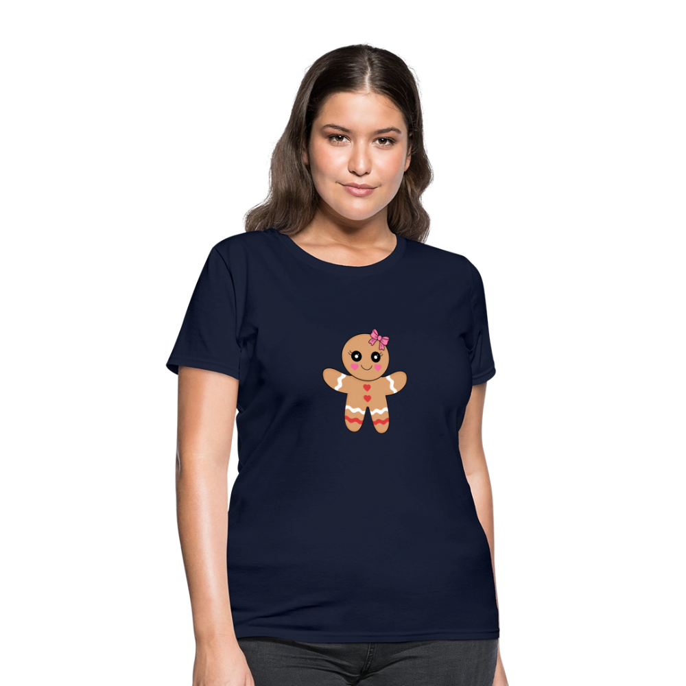 Gingerbread girl Women's T-Shirt - navy