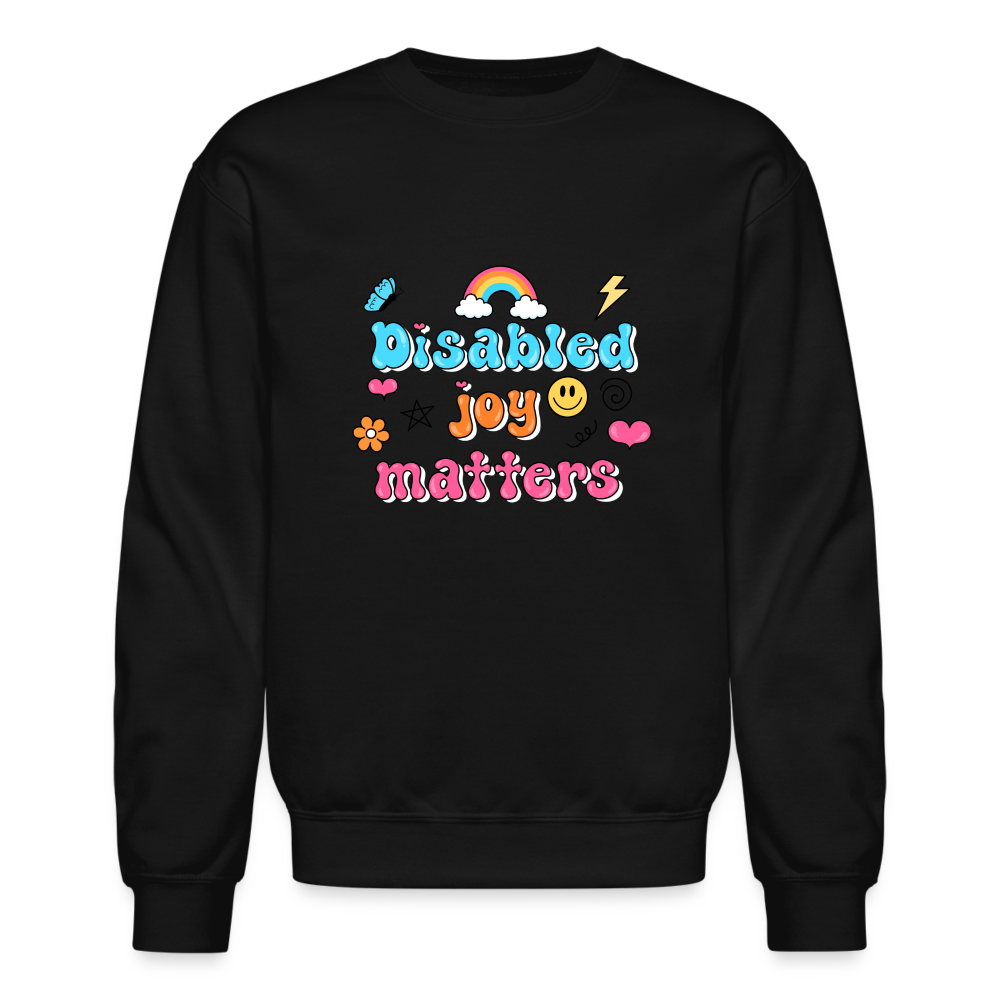 Disabled Joy Matters Crewneck Sweatshirt - black