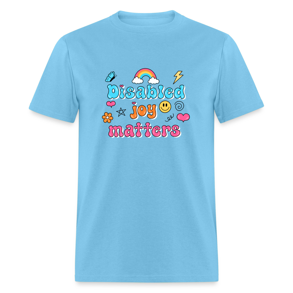 Disabled Joy matters Unisex Classic T-Shirt - aquatic blue