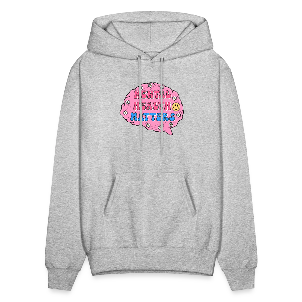 Mental Health Matters Men's Hoodie - heather gray