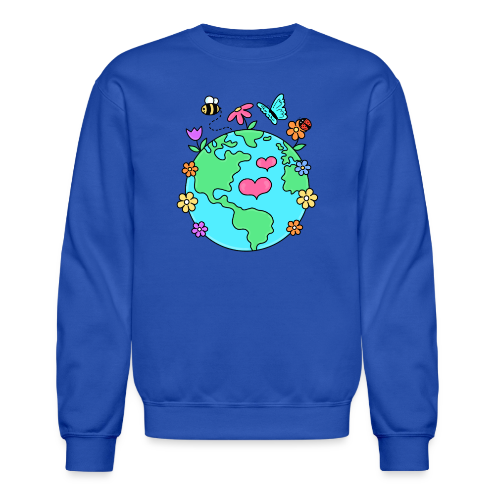 Beautiful earth Crewneck Sweatshirt - royal blue