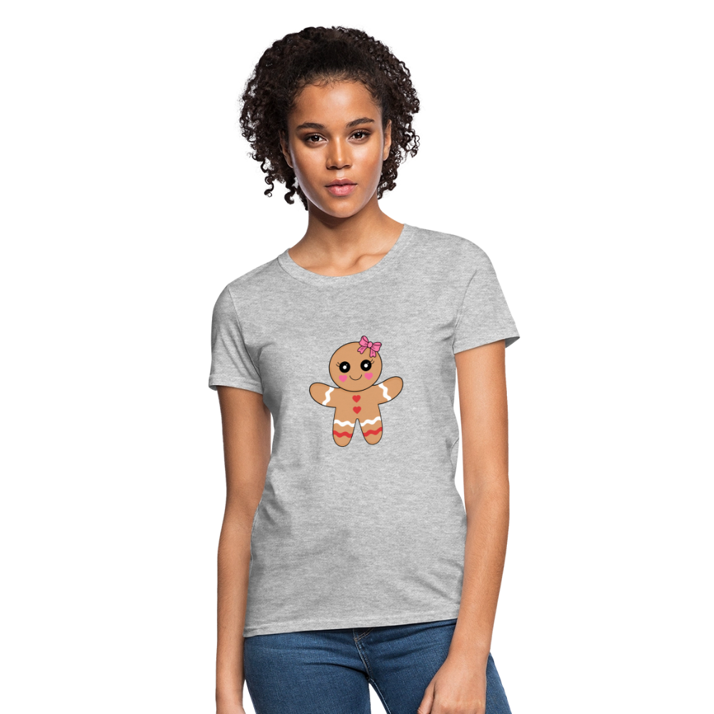 Gingerbread girl Women's T-Shirt - heather gray