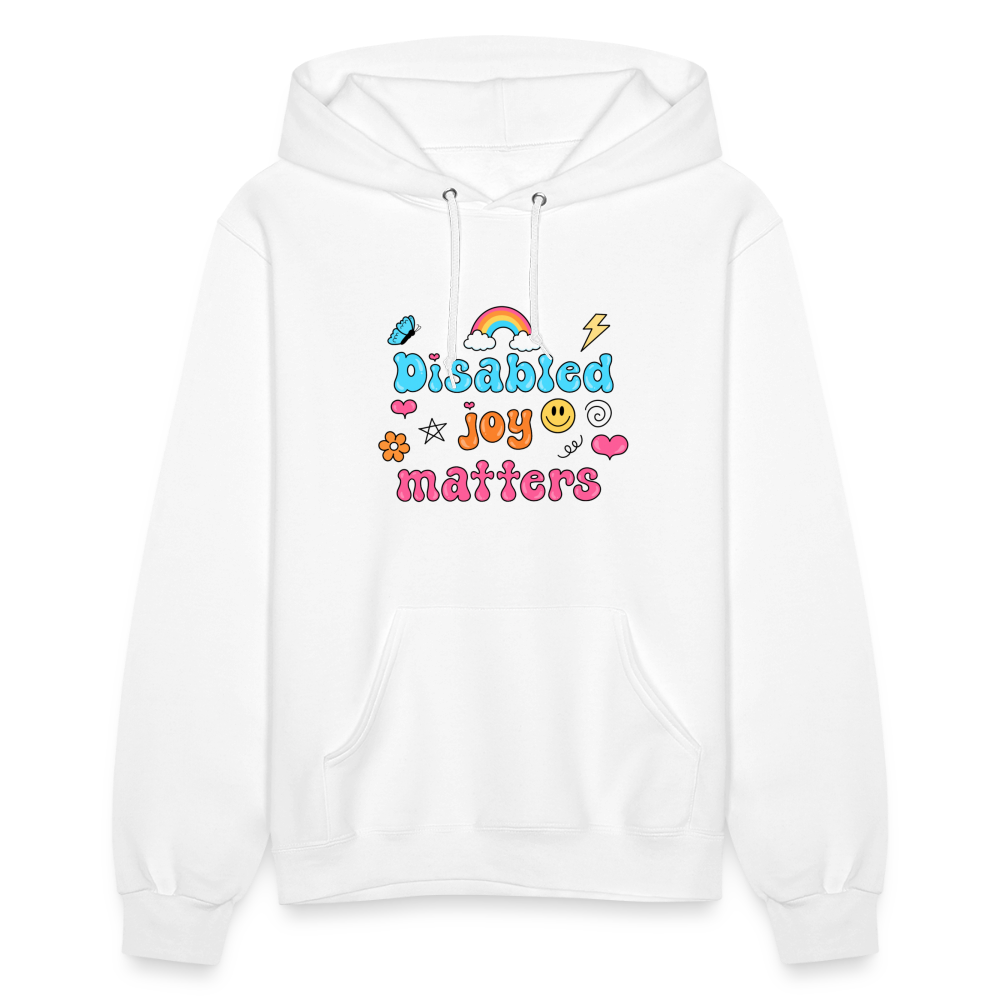 “Disabled Joy Matters” Hoodie - white