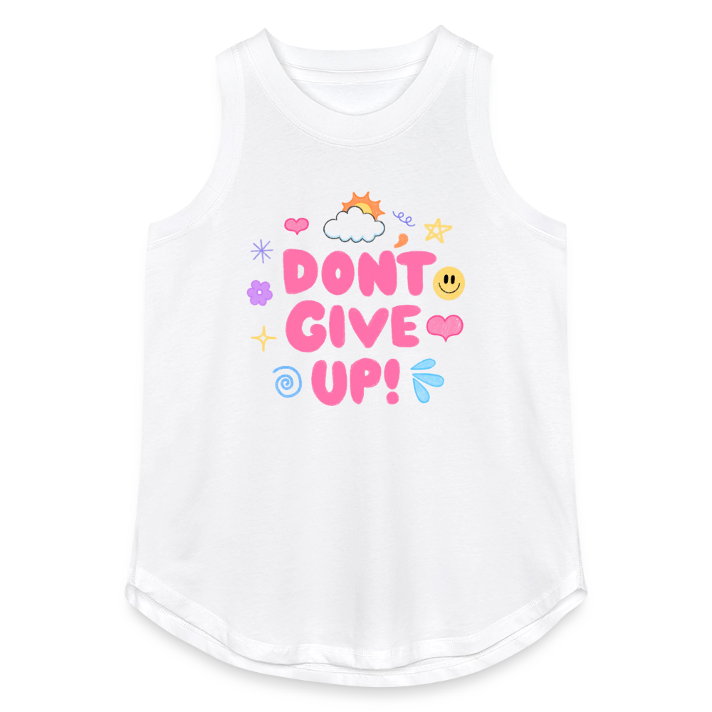 Don’t give up Women's Relaxed Tank Top - white