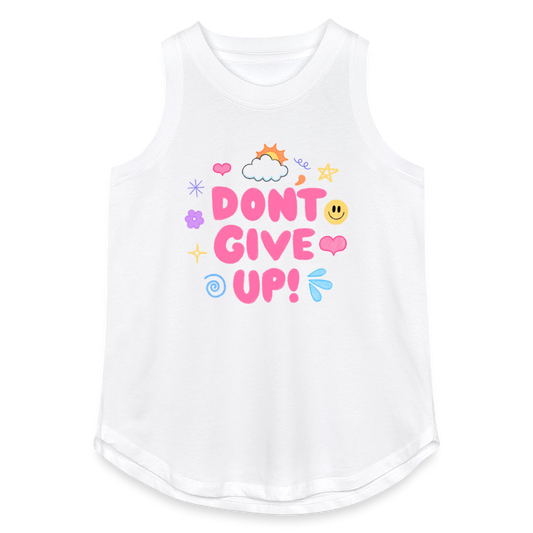 Don’t give up Women's Relaxed Tank Top - white