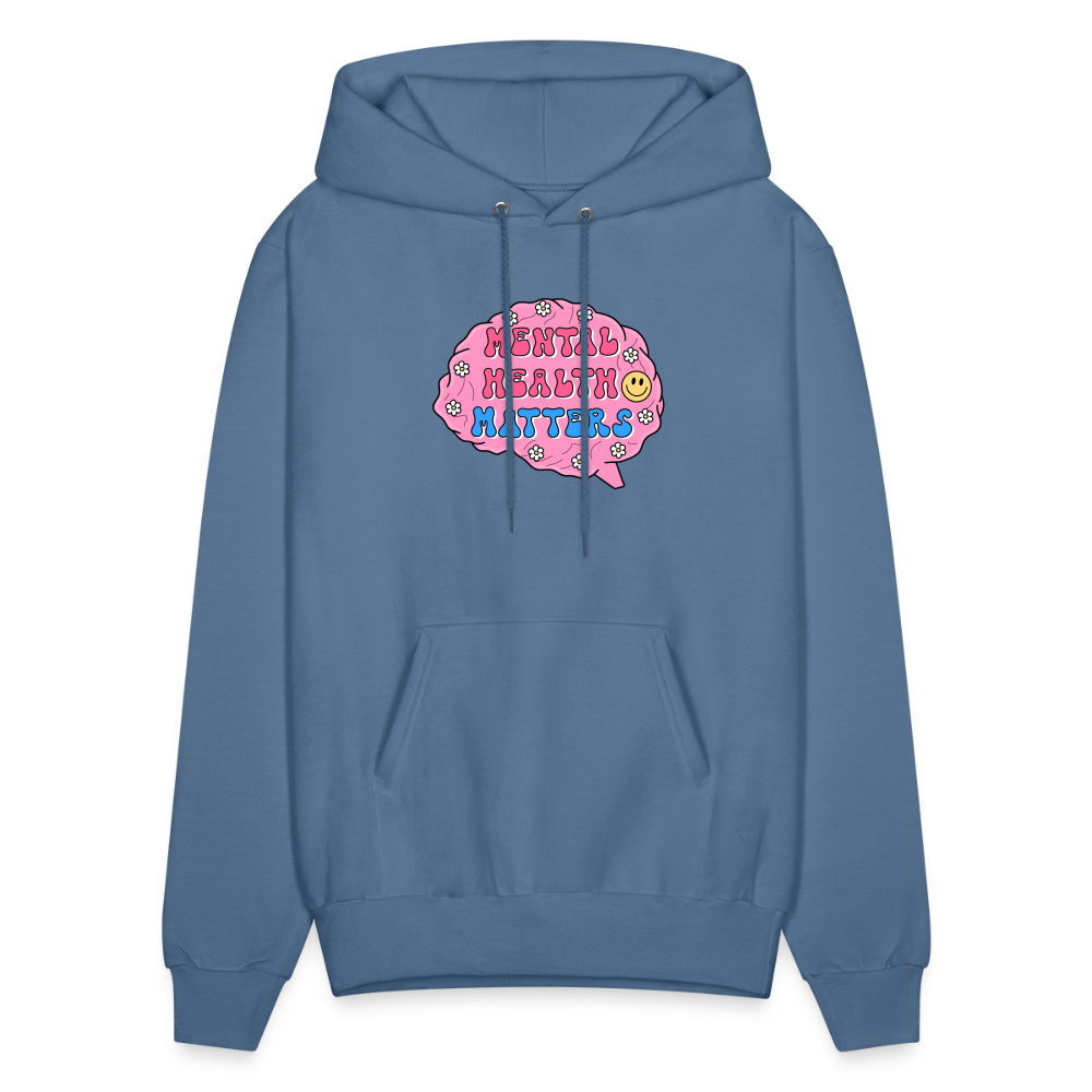 Mental Health Matters Men's Hoodie - denim blue