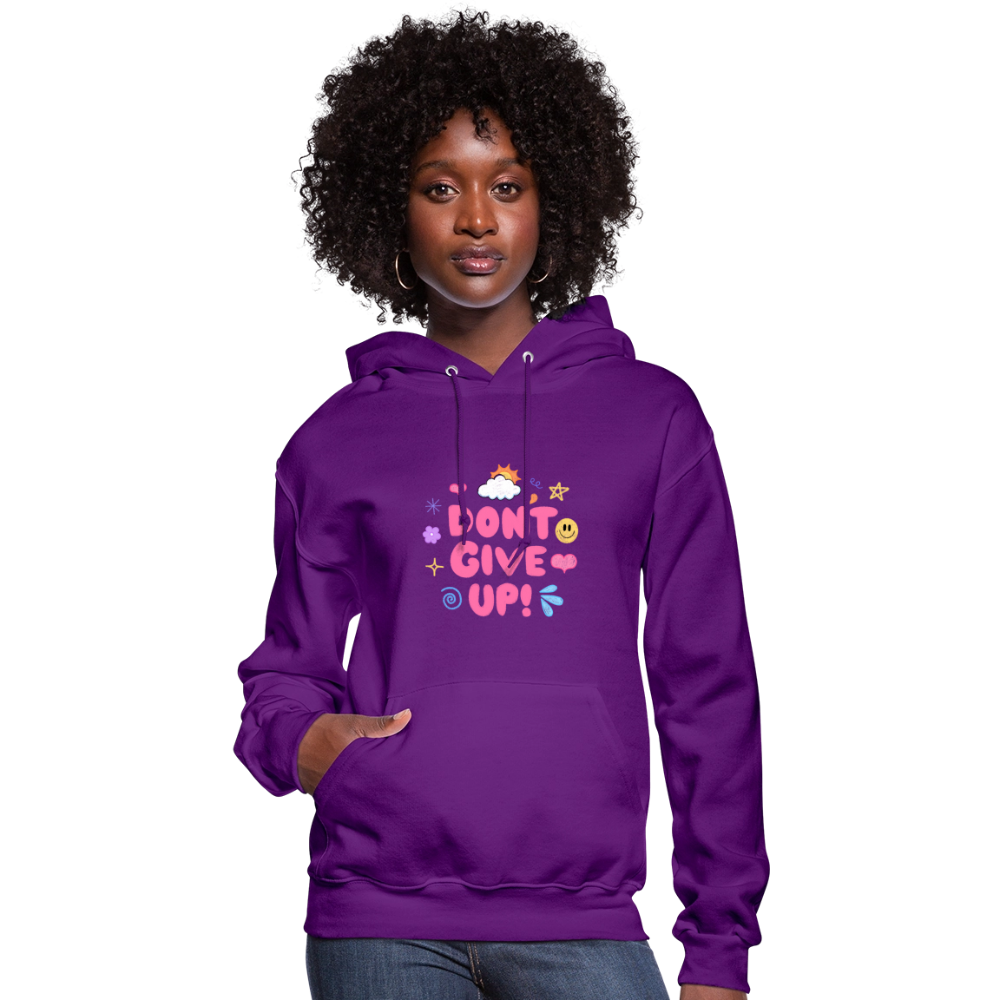 Don’t give up Women's Hoodie - purple