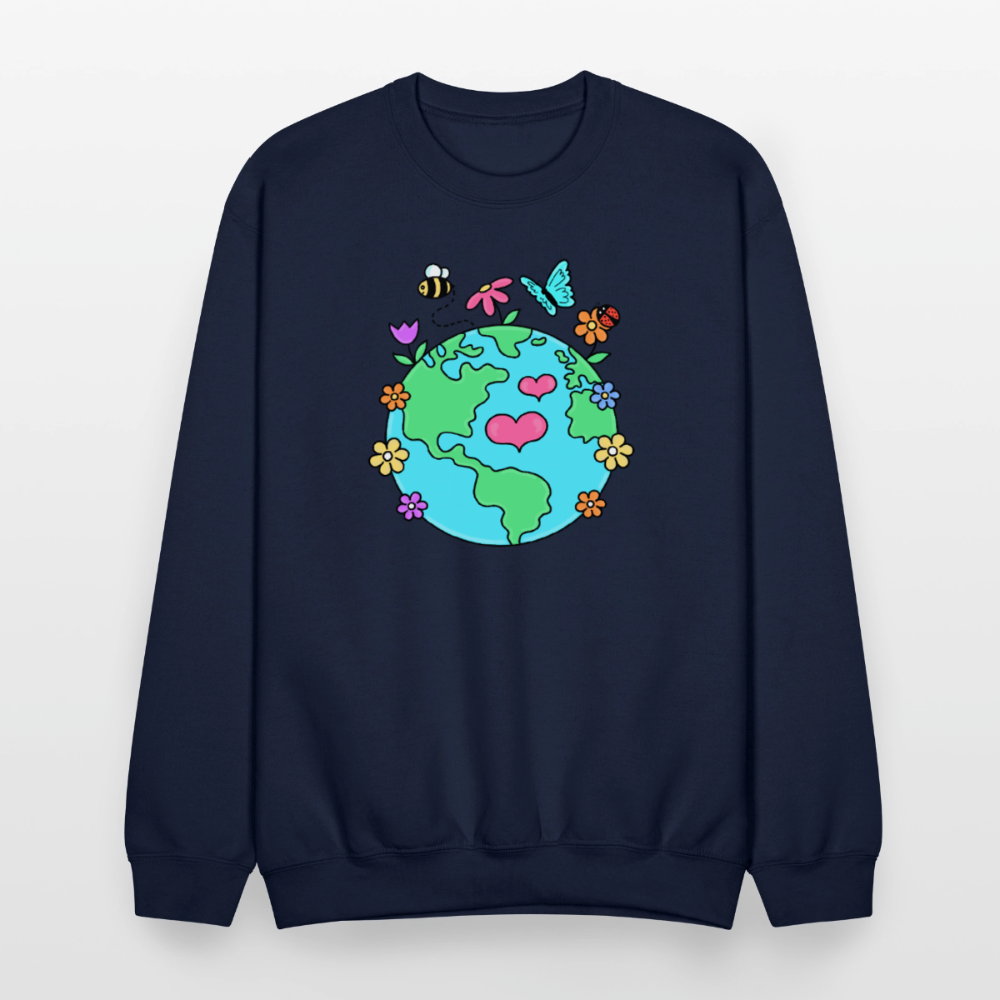 Beautiful earth Crewneck Sweatshirt - navy