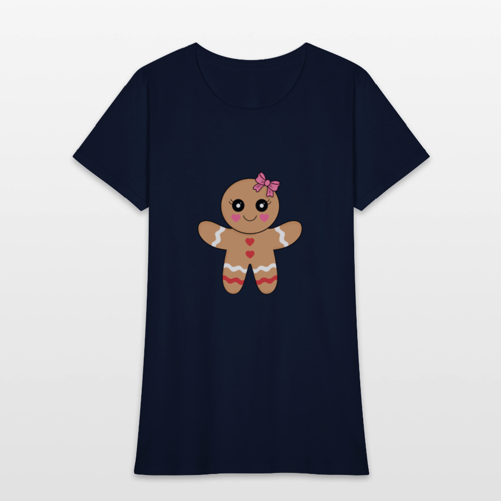 Gingerbread girl Women's T-Shirt - navy