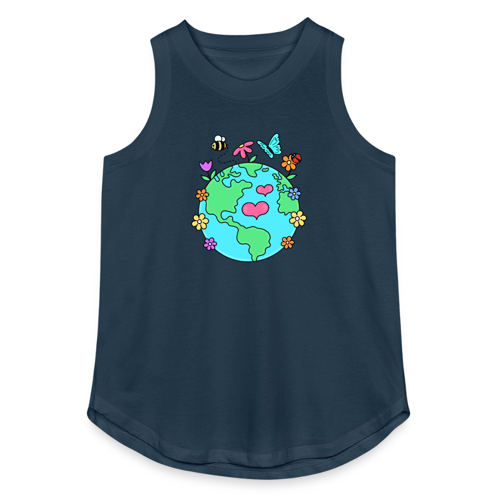 Beautiful Earth Women's Relaxed Tank Top - denim