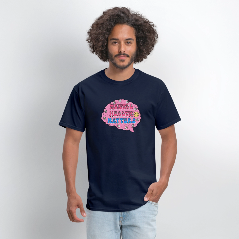 Mental Health Matters Men's T-Shirt | GILDAN 5000 - navy