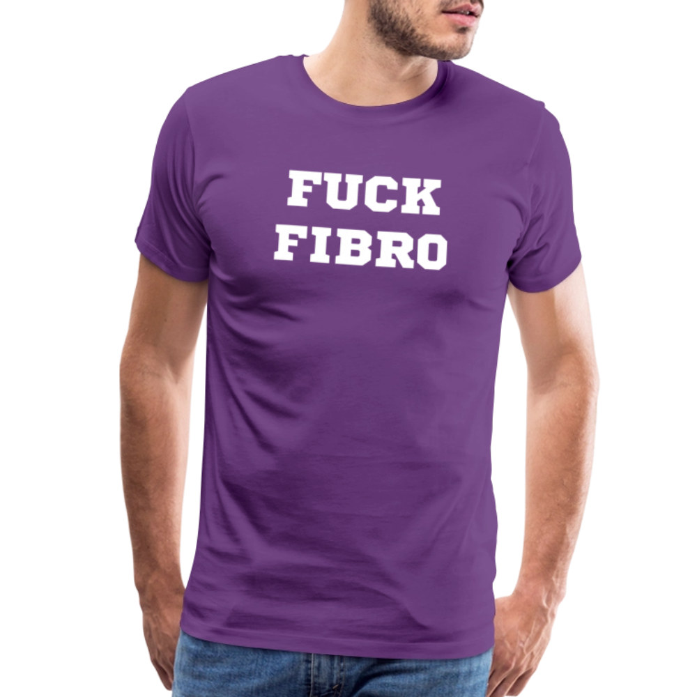 “Fuck Fibro” Men’s Premium T-Shirt - purple