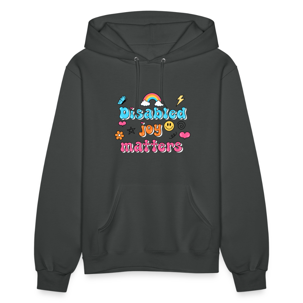 “Disabled Joy Matters” Hoodie - asphalt