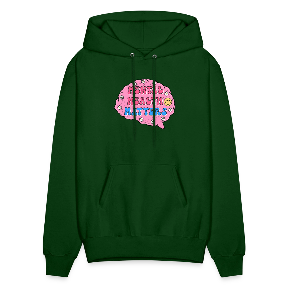 Mental Health Matters Men's Hoodie - forest green