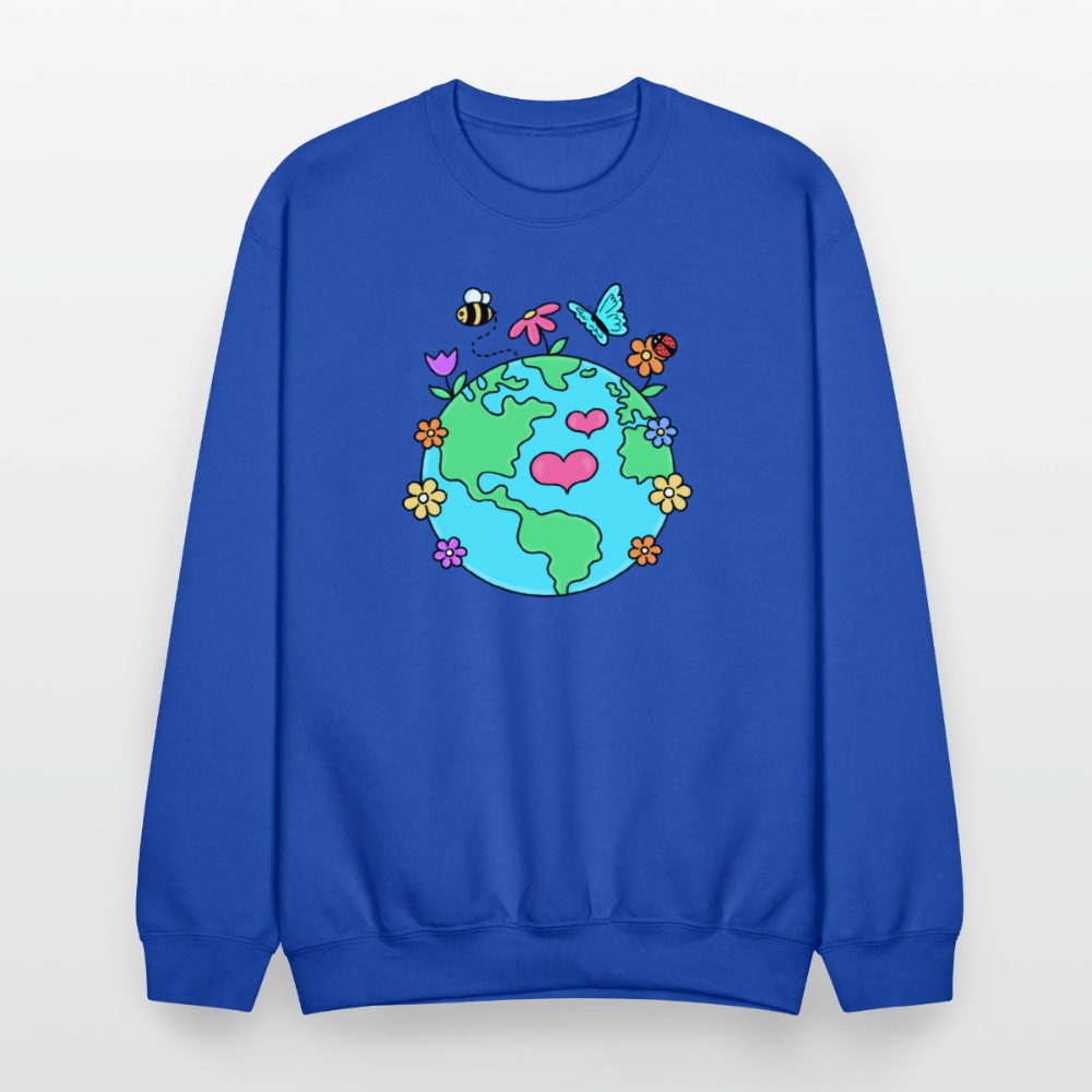 Beautiful earth Crewneck Sweatshirt - royal blue