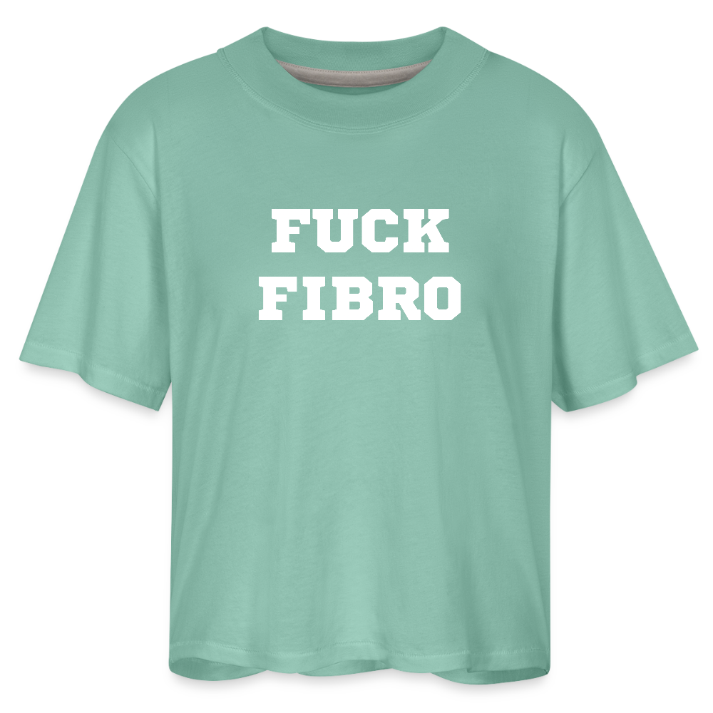 “Fuck Fibro” Women’s Boxy tee - saltwater