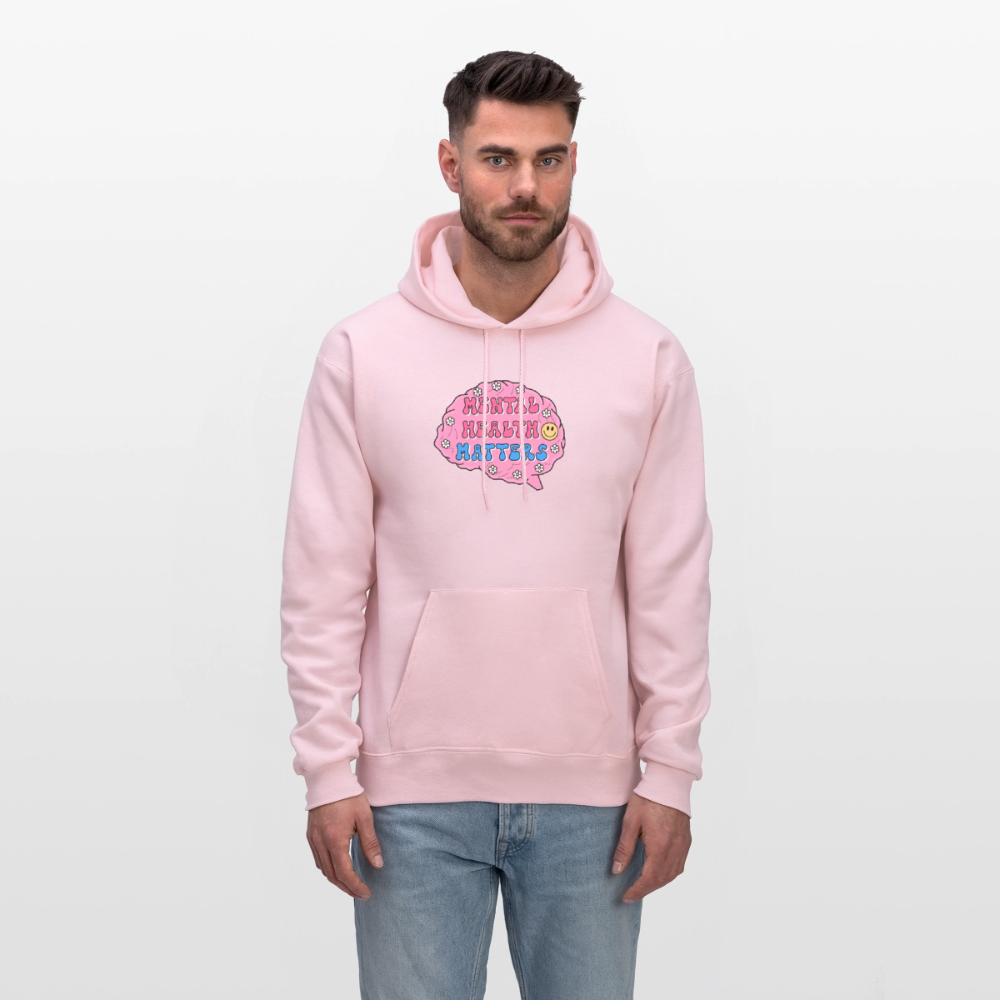 Mental Health Matters Men's Hoodie - pale pink
