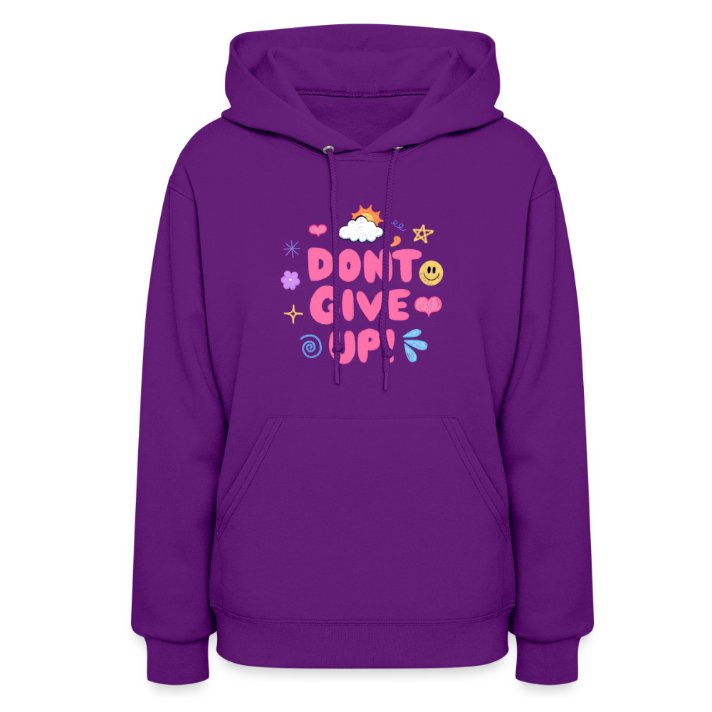 Don’t give up Women's Hoodie - purple