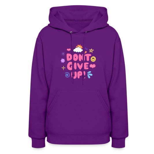 Don’t give up Women's Hoodie - purple
