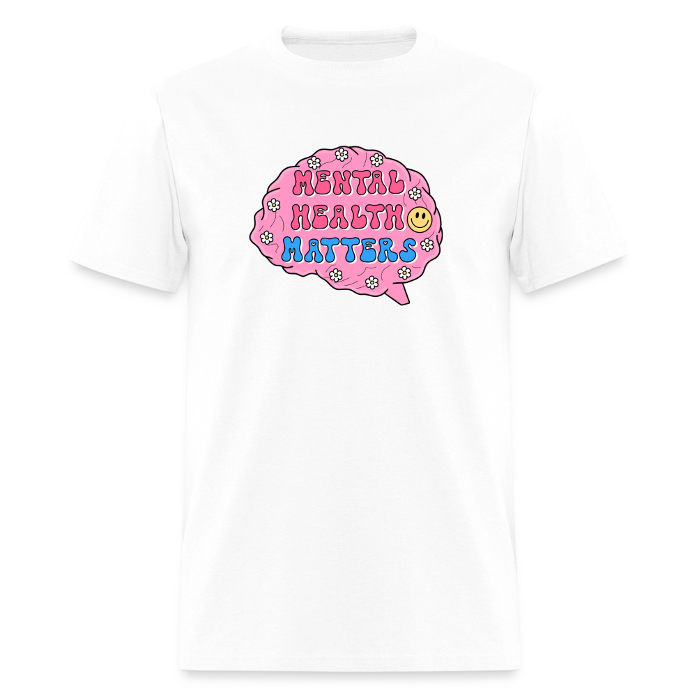 Mental Health Matters Men's T-Shirt | GILDAN 5000 - white