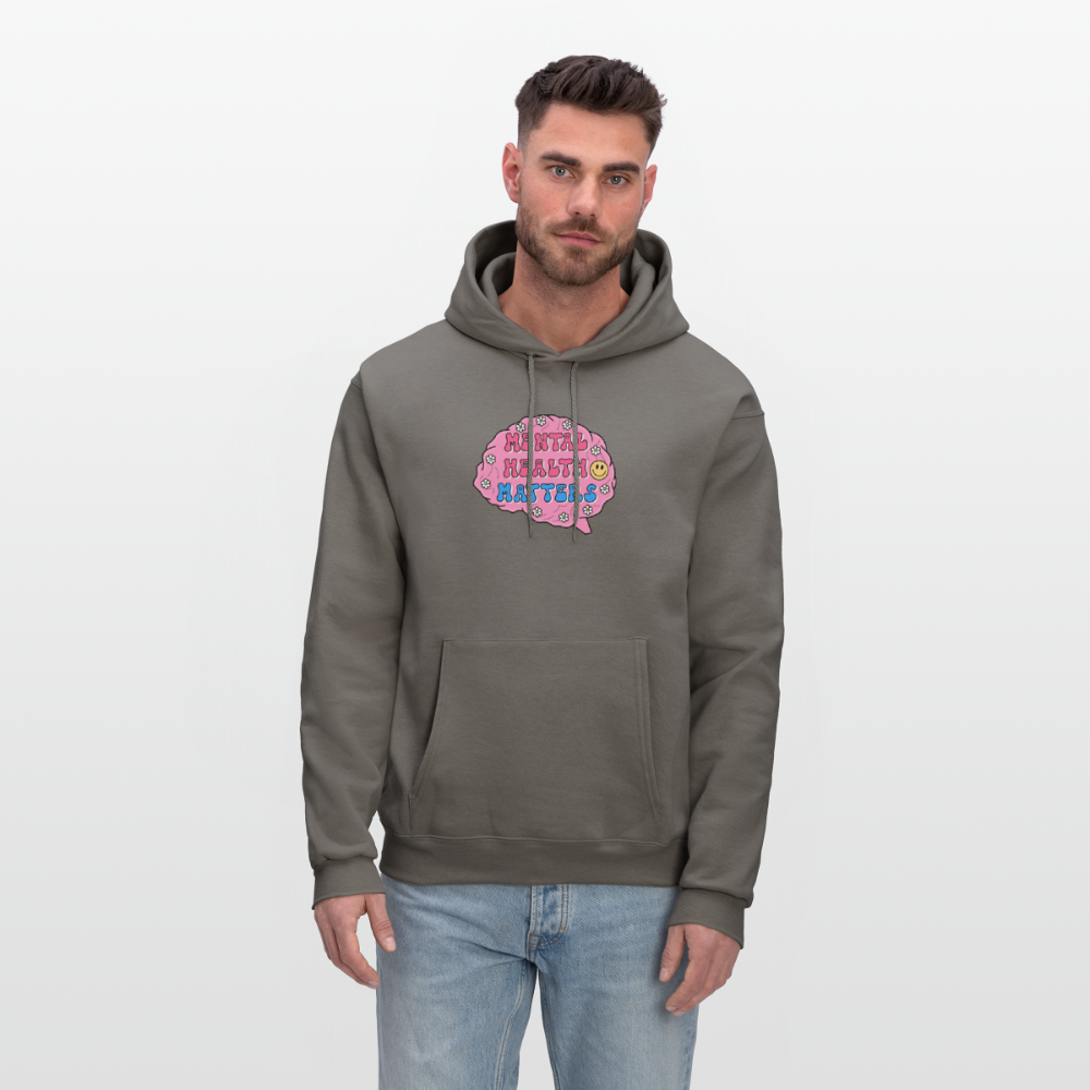 Mental Health Matters Men's Hoodie - asphalt gray