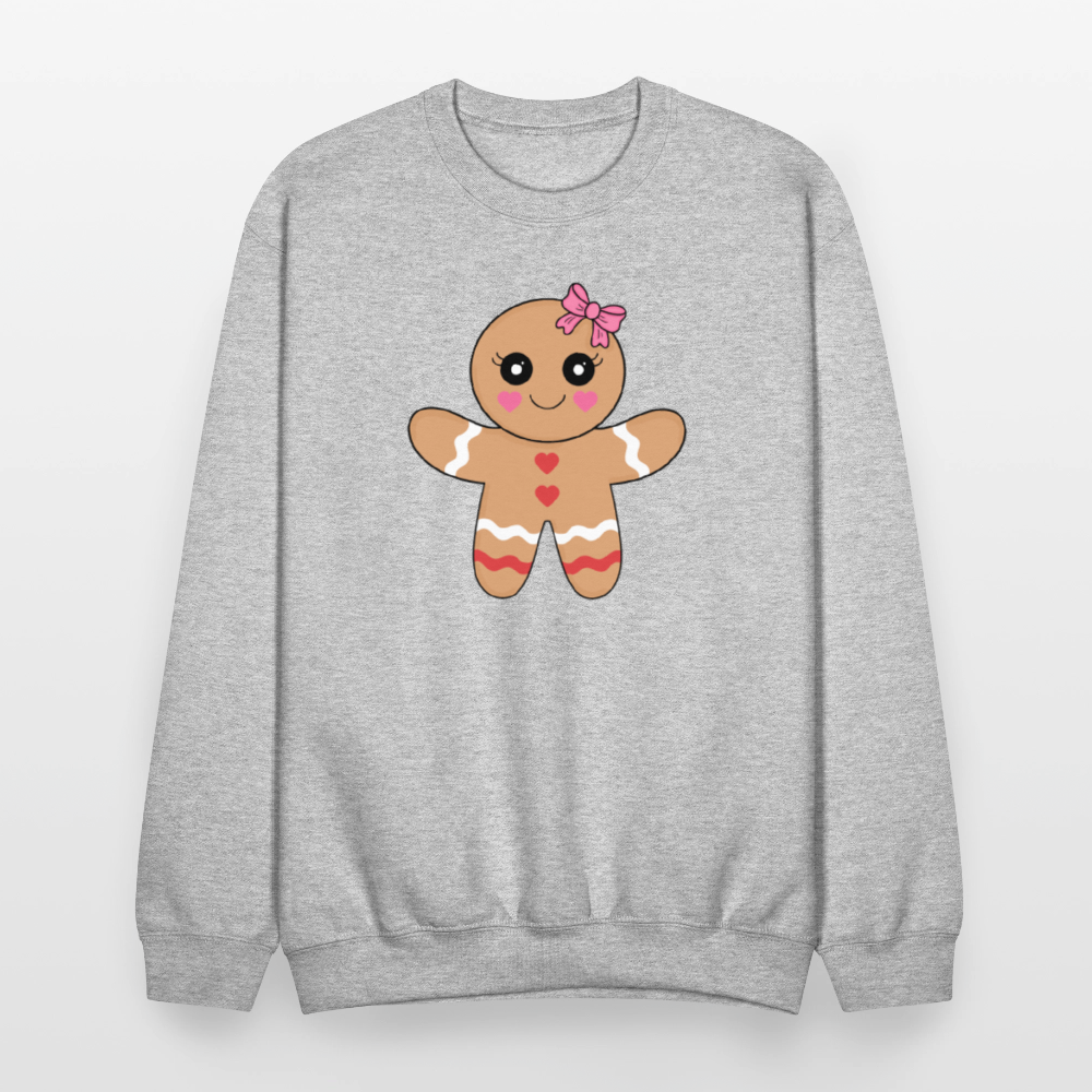 Gingerbread girl Crewneck Sweatshirt - heather gray