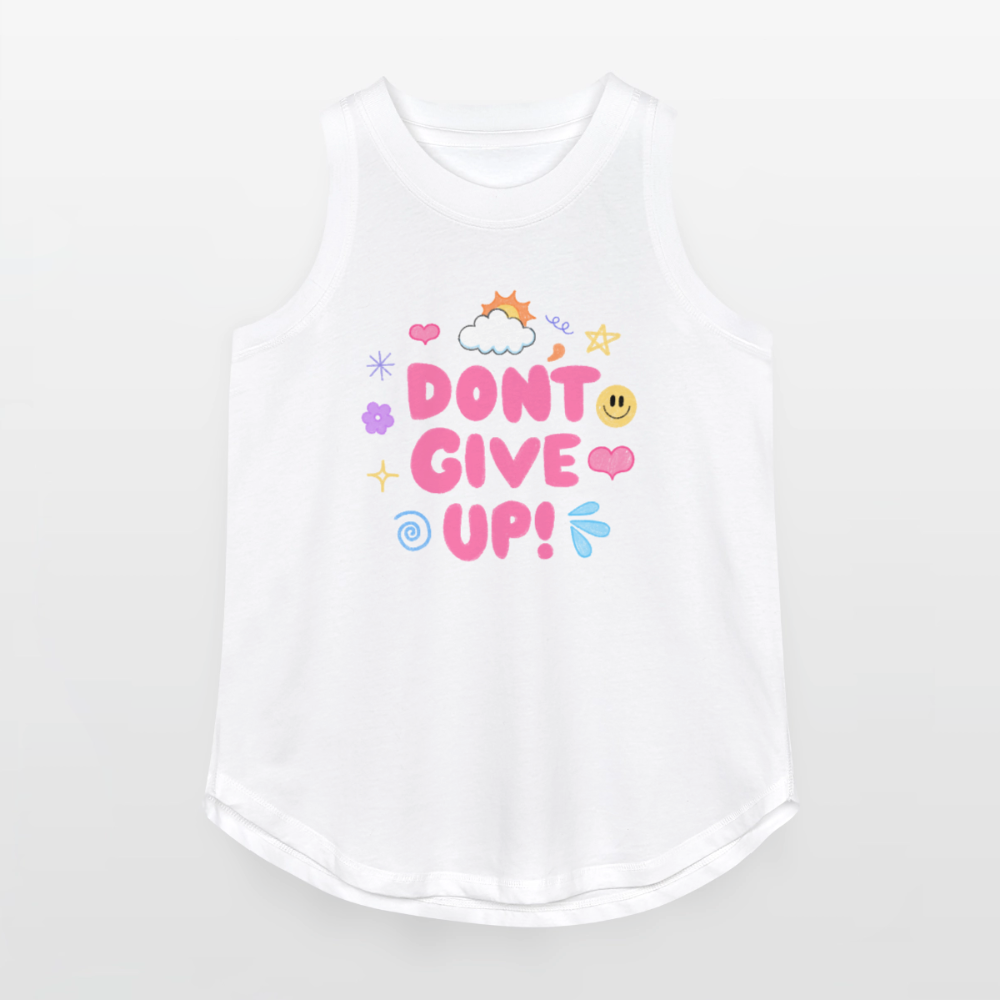 Don’t give up Women's Relaxed Tank Top - white