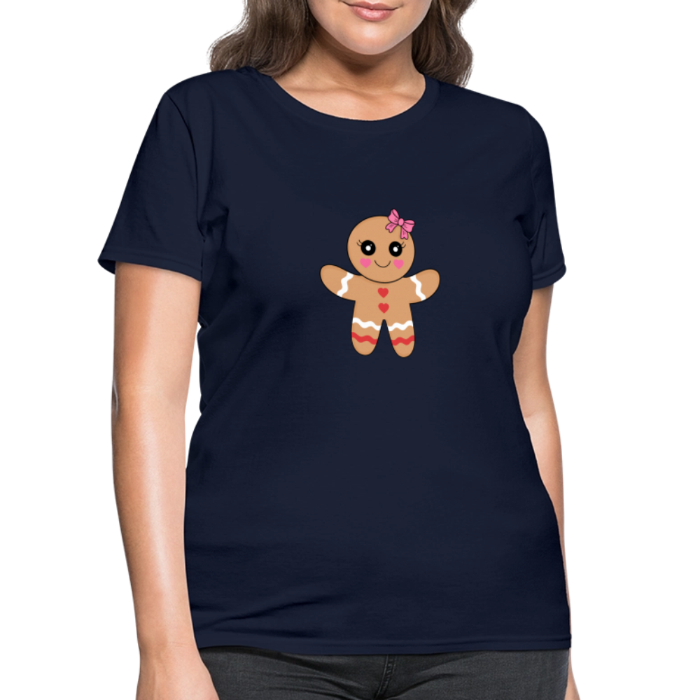 Gingerbread girl Women's T-Shirt - navy