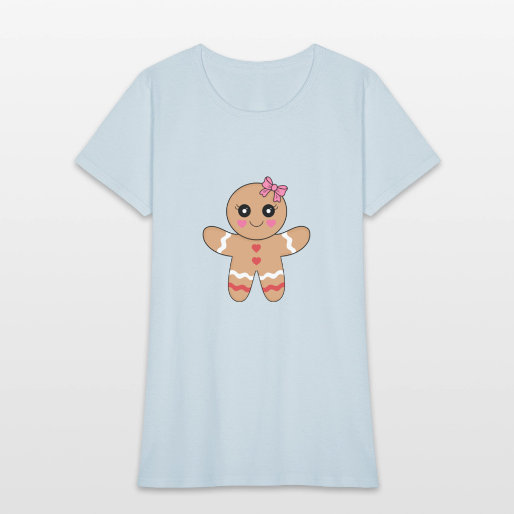 Gingerbread girl Women's T-Shirt - light blue