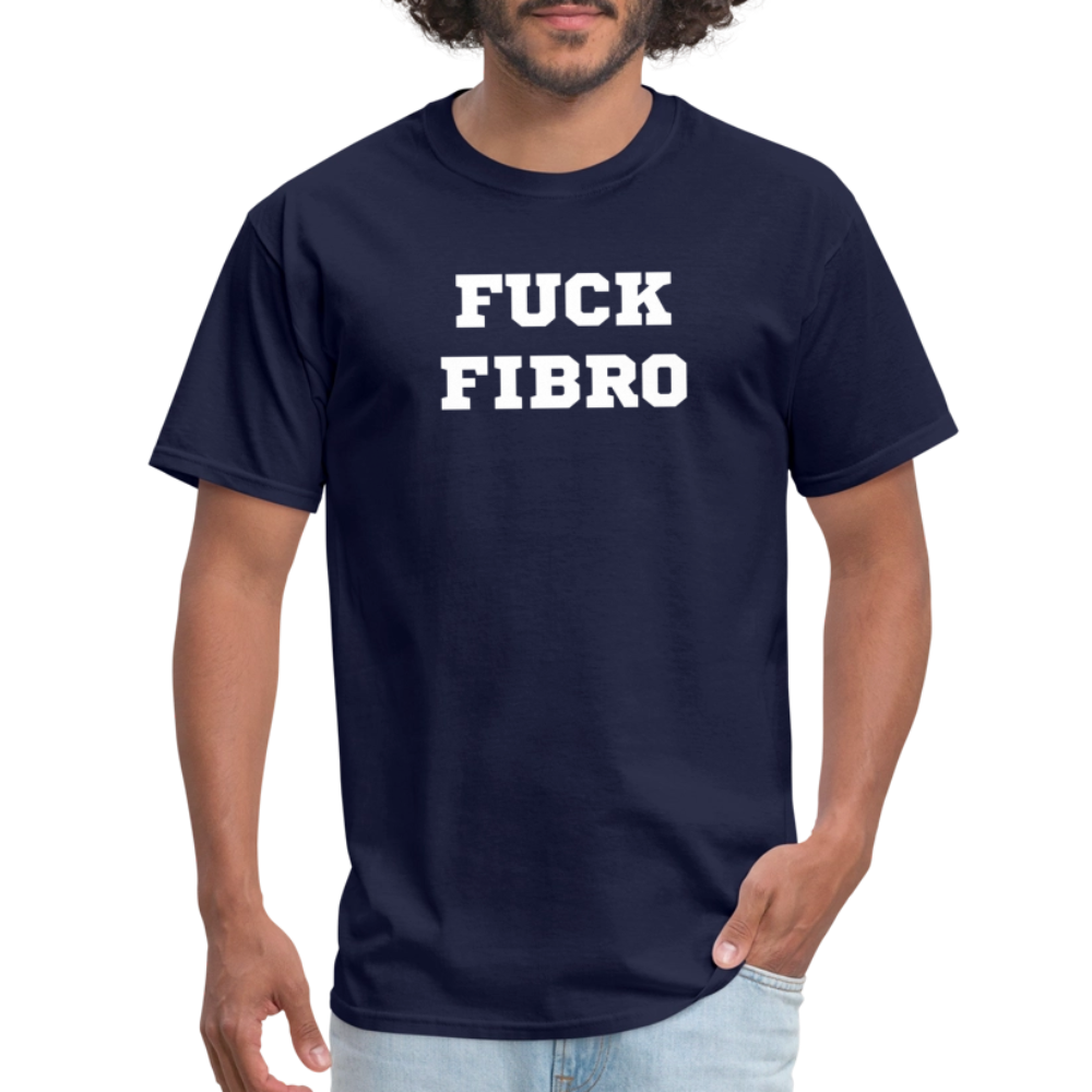 “Fuck Fibro” Unisex Classic T-Shirt - navy